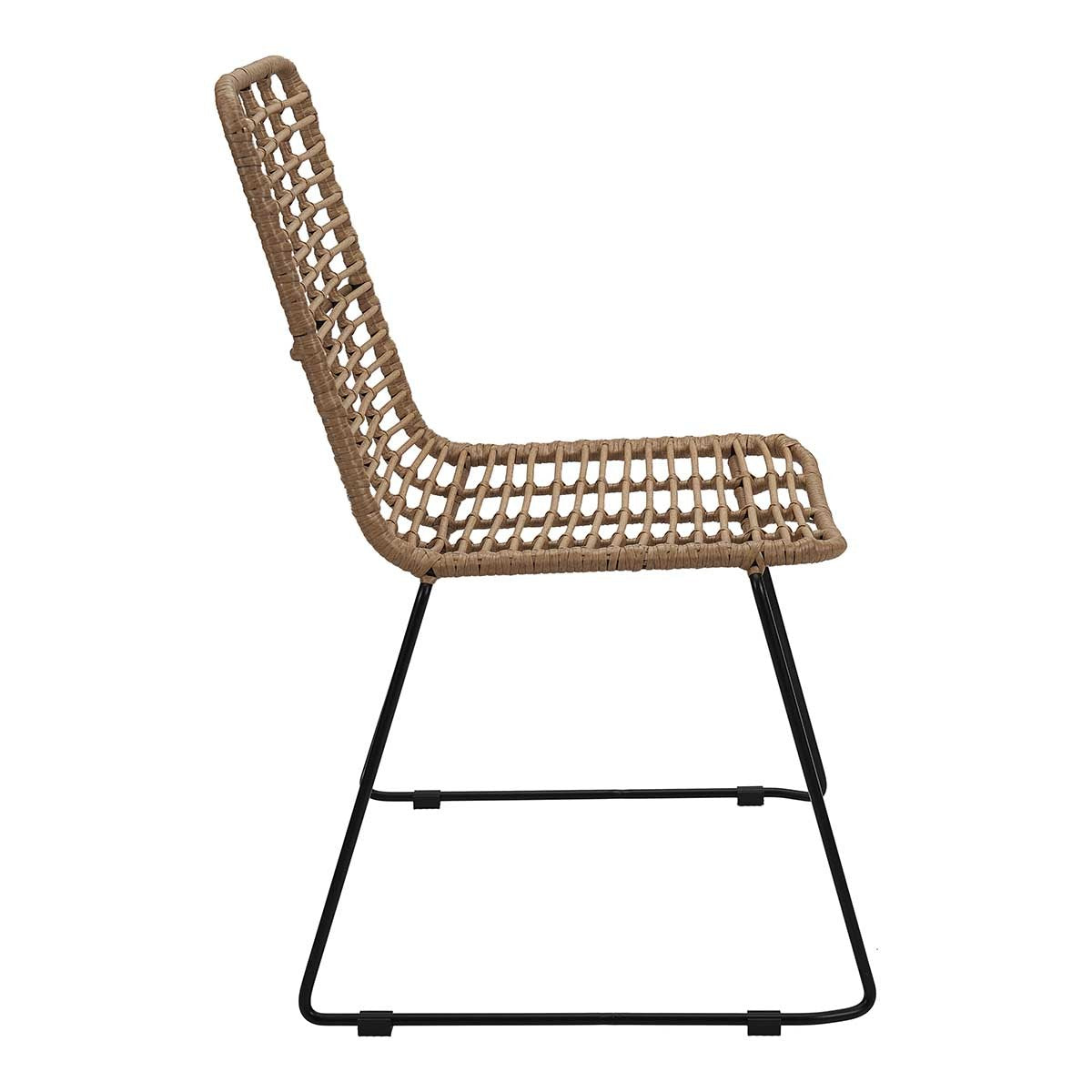 Silla de rattan de comedor Crystal