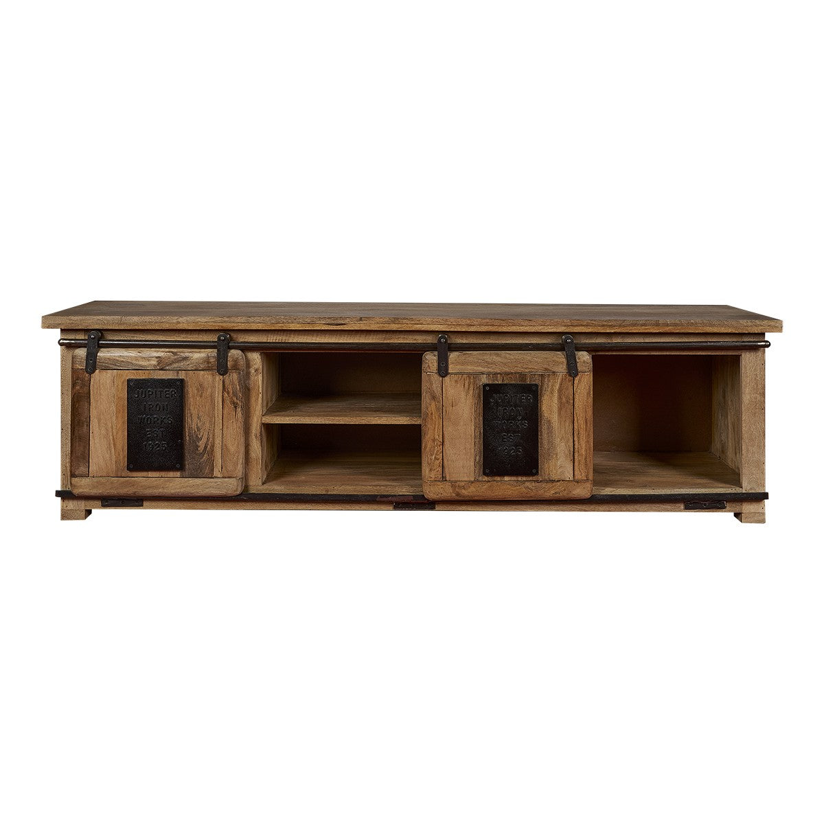 Mueble de tv madera mango y acero Clarin
