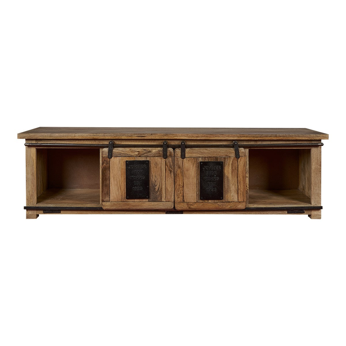 Mueble de tv madera mango y acero Clarin