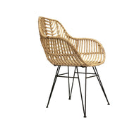 Sillón de rattan natural Elys