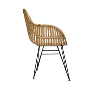 Sillón de rattan natural Elys