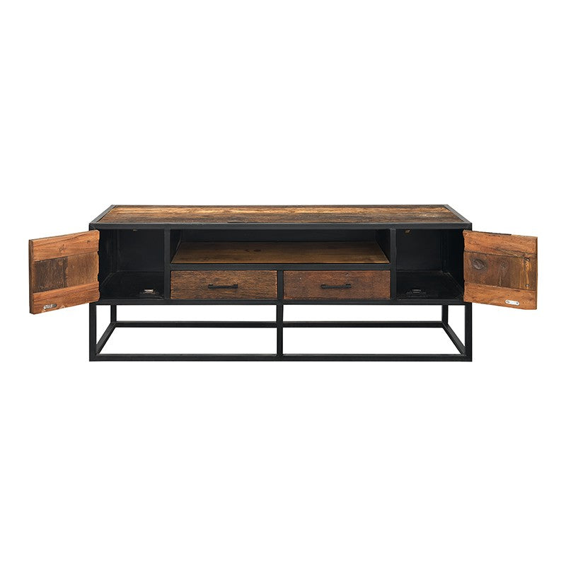 Mueble de televisión madera de mango y acero Lumier