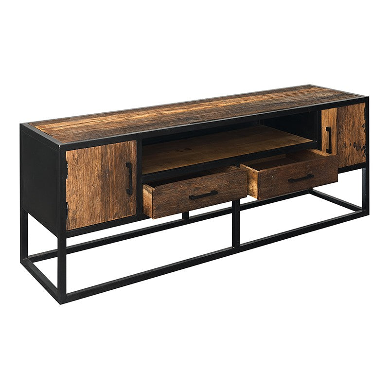 Mueble de televisión madera de mango y acero Lumier