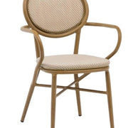 Silla parisina textiline con brazos Honey