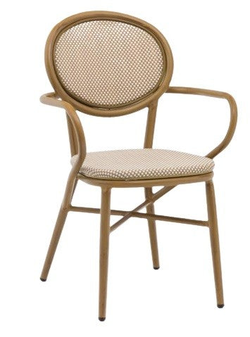 Silla parisina textiline con brazos Honey