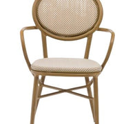 Silla parisina textiline con brazos Honey
