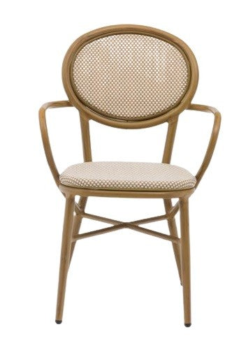 Silla parisina textiline con brazos Honey