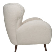 Sillón nórdico bouclé blanco Sam