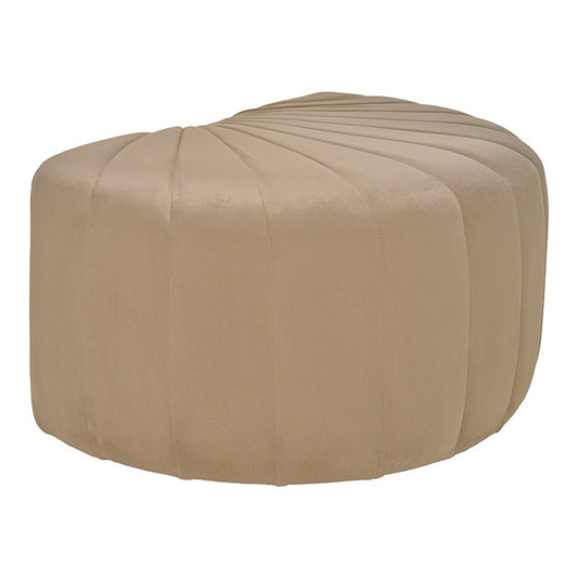 Puff terciopelo Shell beige