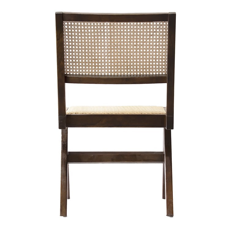 Silla de comedor madera y ratán Dana