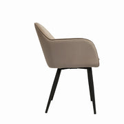 Sillón de comedor terciopelo beige Tomy