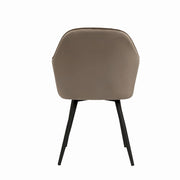 Sillón de comedor terciopelo beige Tomy