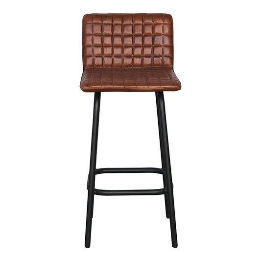 Taburete de bar vintage cuero Atlas