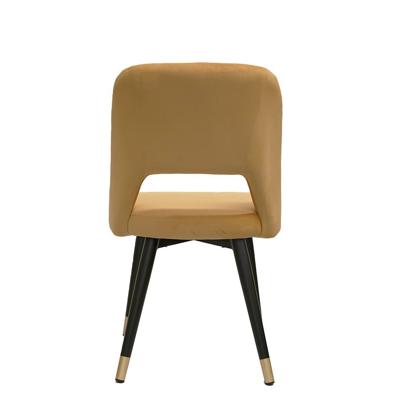 Silla de comedor terciopelo amarillo Anur