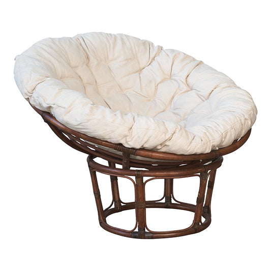 Sillón Bambu Papasan 100 Nogal