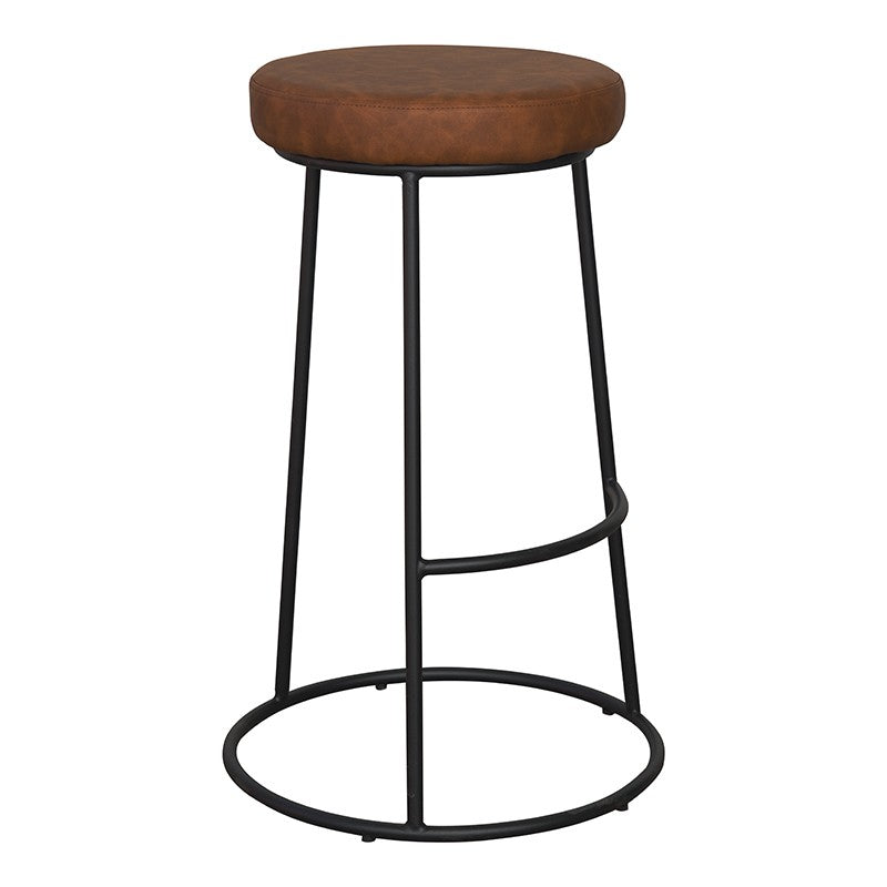 Taburete barra Palace semipiel marron 75 cm