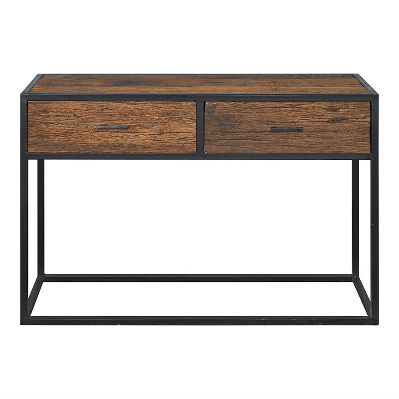 Consola de madera y acero Lumier
