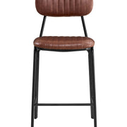 Taburete de bar vintage semipiel Atila h65