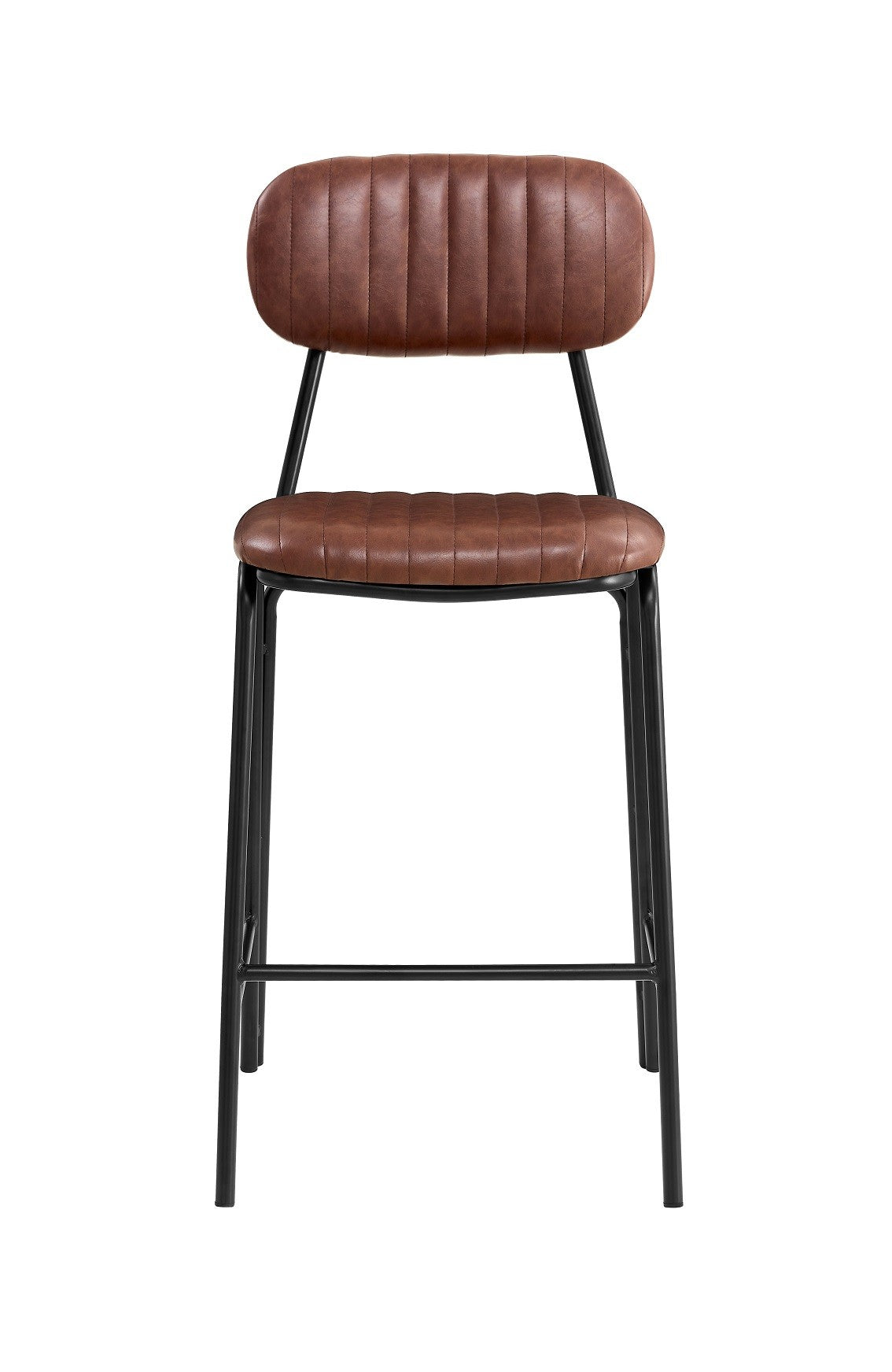 Taburete de bar vintage semipiel Atila h65