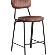 Taburete de bar vintage semipiel Atila h65