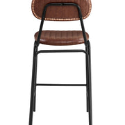 Taburete de bar vintage semipiel Atila h65