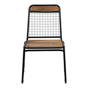 Silla de comedor madera y acero Henar