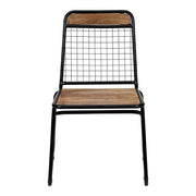 Silla de comedor madera y acero Henar