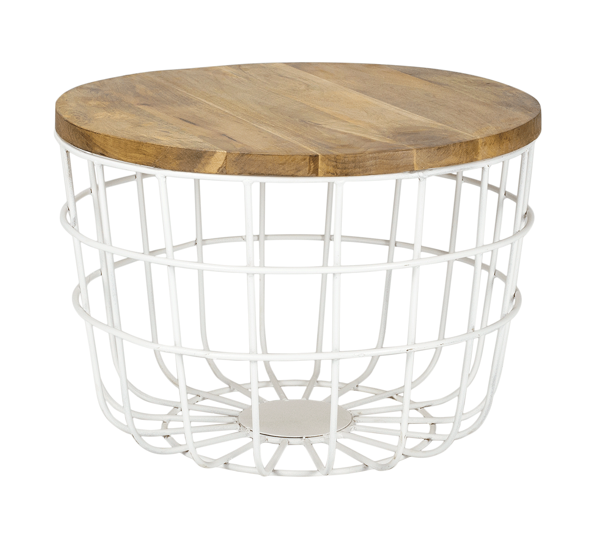 Mesa auxiliar vintage Ciclope blanca