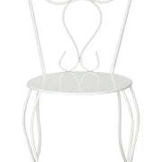 Silla de jardin apilable de acero Corazón1
