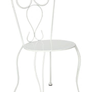Silla de jardin apilable de acero Corazón1