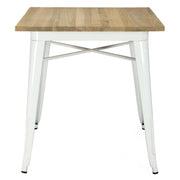 Mesa vintage lix Madera clara blanca
