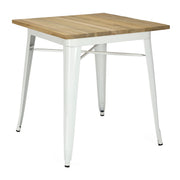 Mesa vintage lix Madera clara blanca