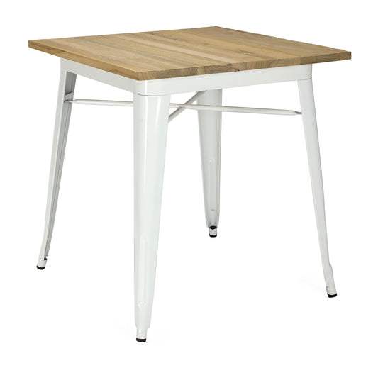 Mesa vintage lix Madera clara blanca