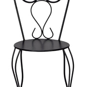 Silla de jardin apilable de acero Corazón1