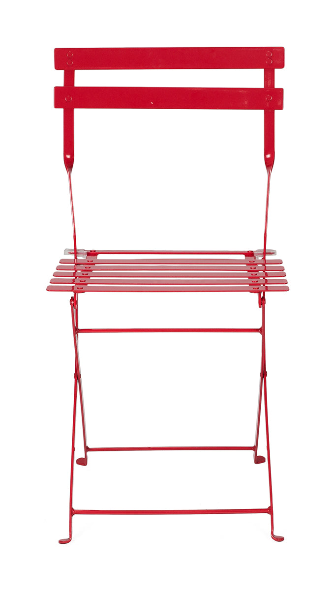 Silla estilo Bistro plegable acero