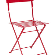 Silla estilo Bistro plegable acero