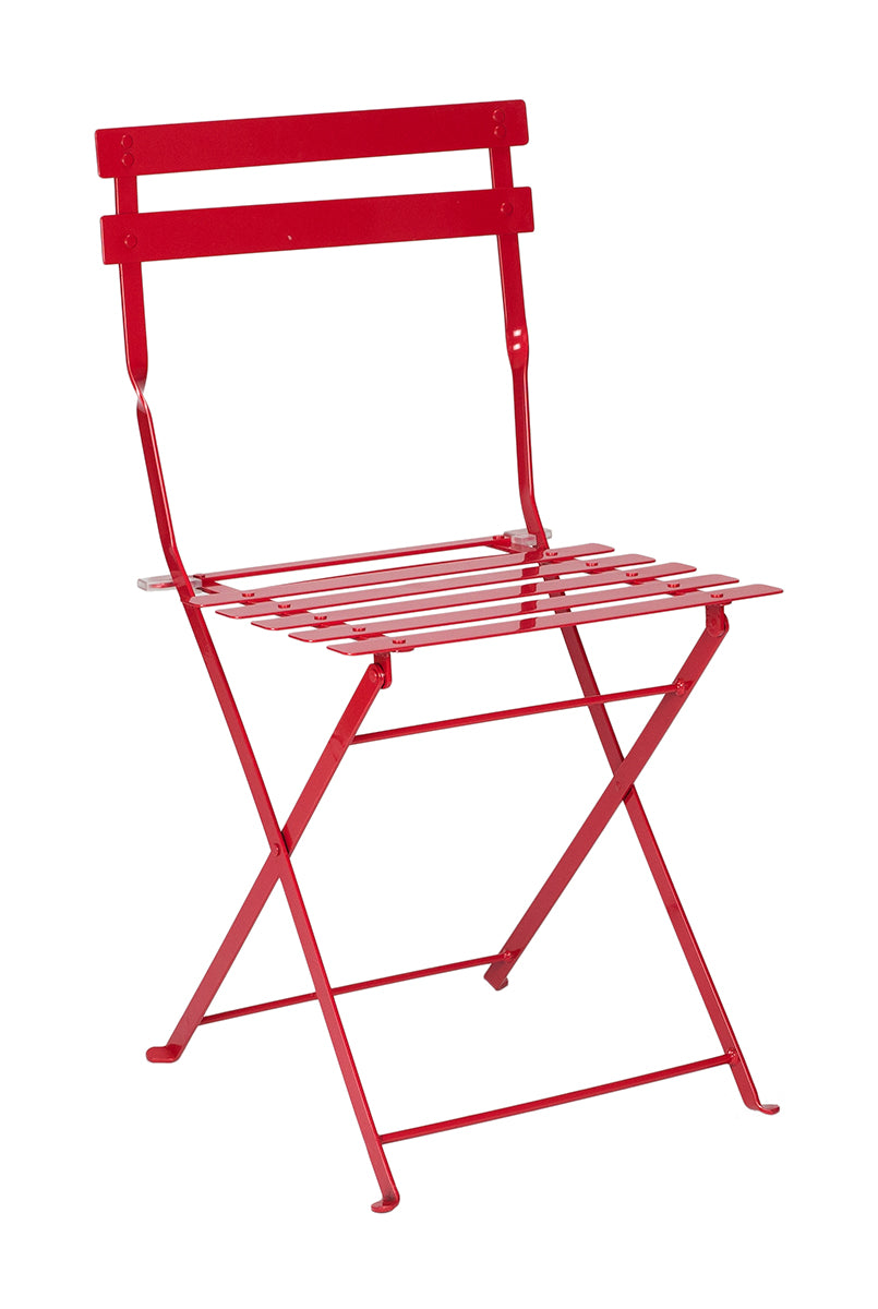 Silla estilo Bistro plegable acero