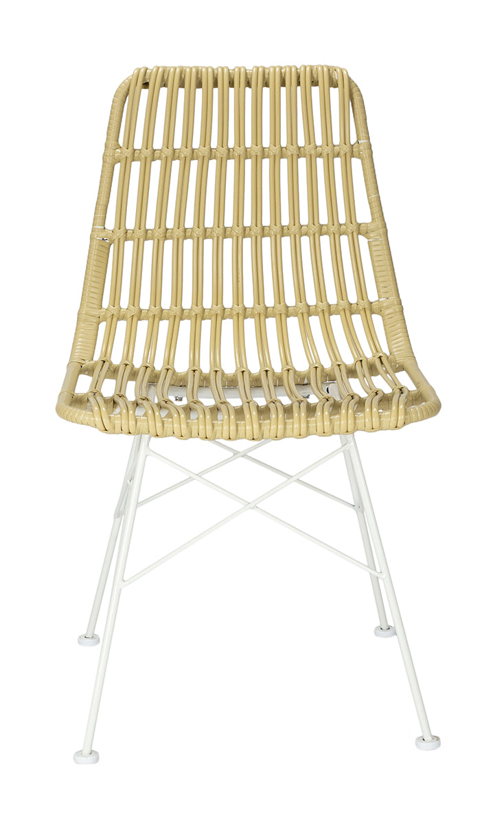 Chaise de salle à manger en rotin synthétique Konos