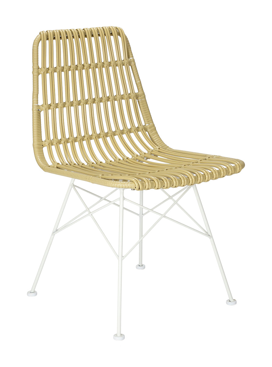 Chaise de salle à manger en rotin synthétique Konos