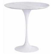 Mesa auxiliar de diseño tulip coffee marmol