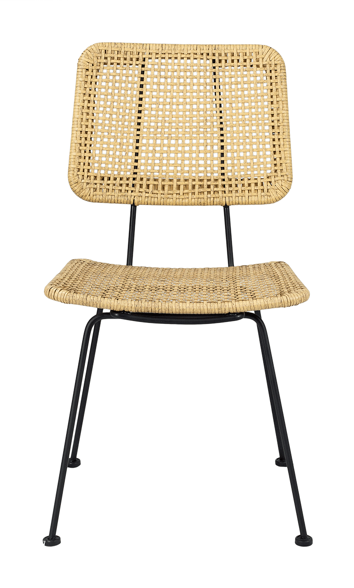 Silla de comedor ratán sintético Guinea natural