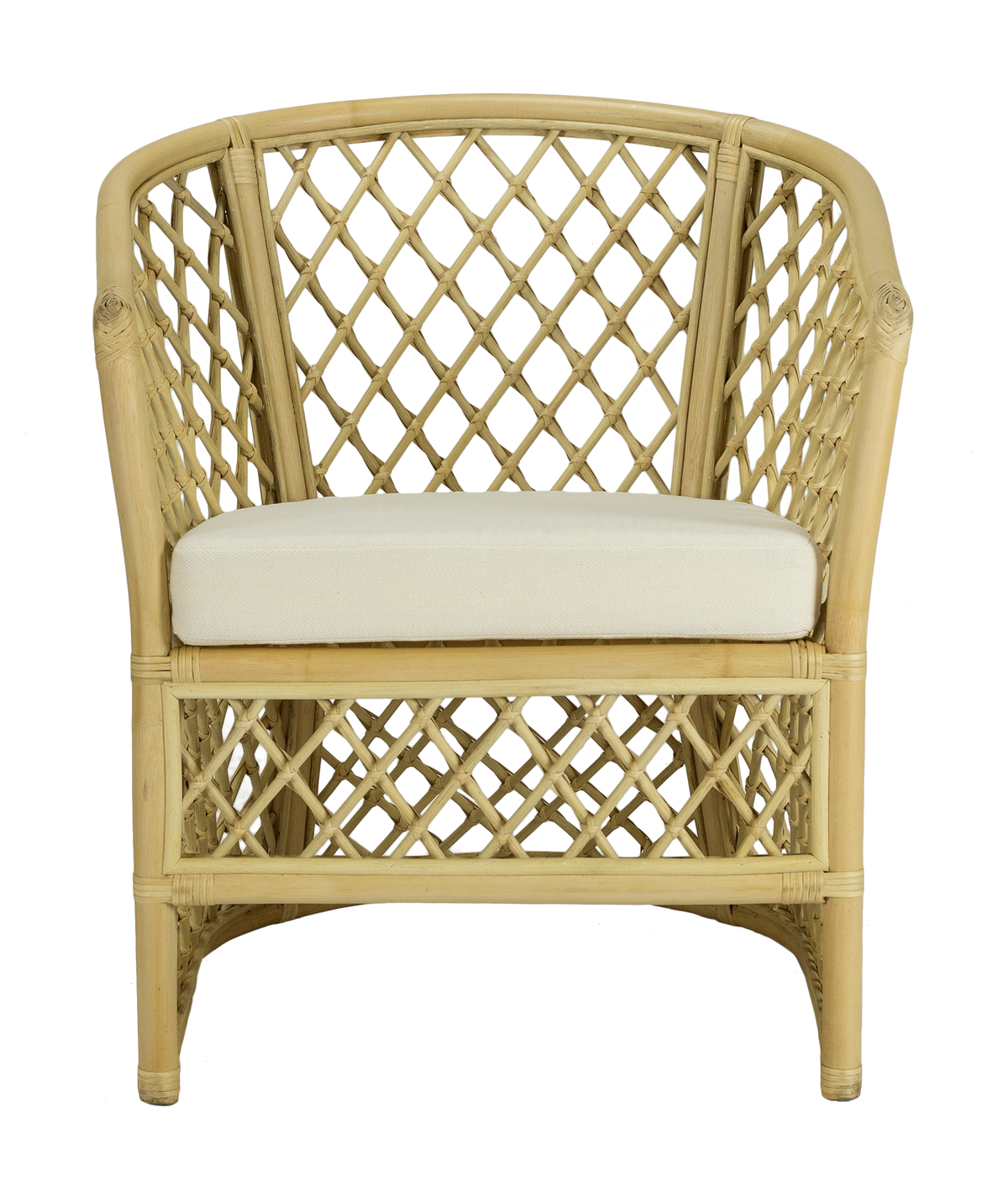 Sillón de ratán natural trenzado Sigur