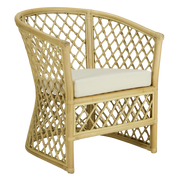 Sillón de ratán natural trenzado Sigur