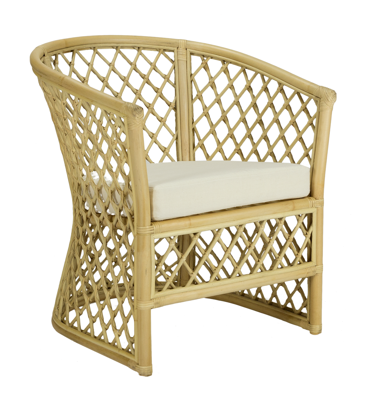 Sillón de ratán natural trenzado Sigur