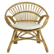 Fauteuil en rotin naturel tissé Hanoi