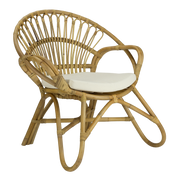 Fauteuil en rotin naturel tissé Hanoi