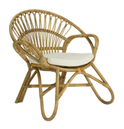 Sillón de ratán natural trenzado Hanoi
