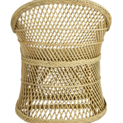 Sillón de rattan natural trenzado Guido