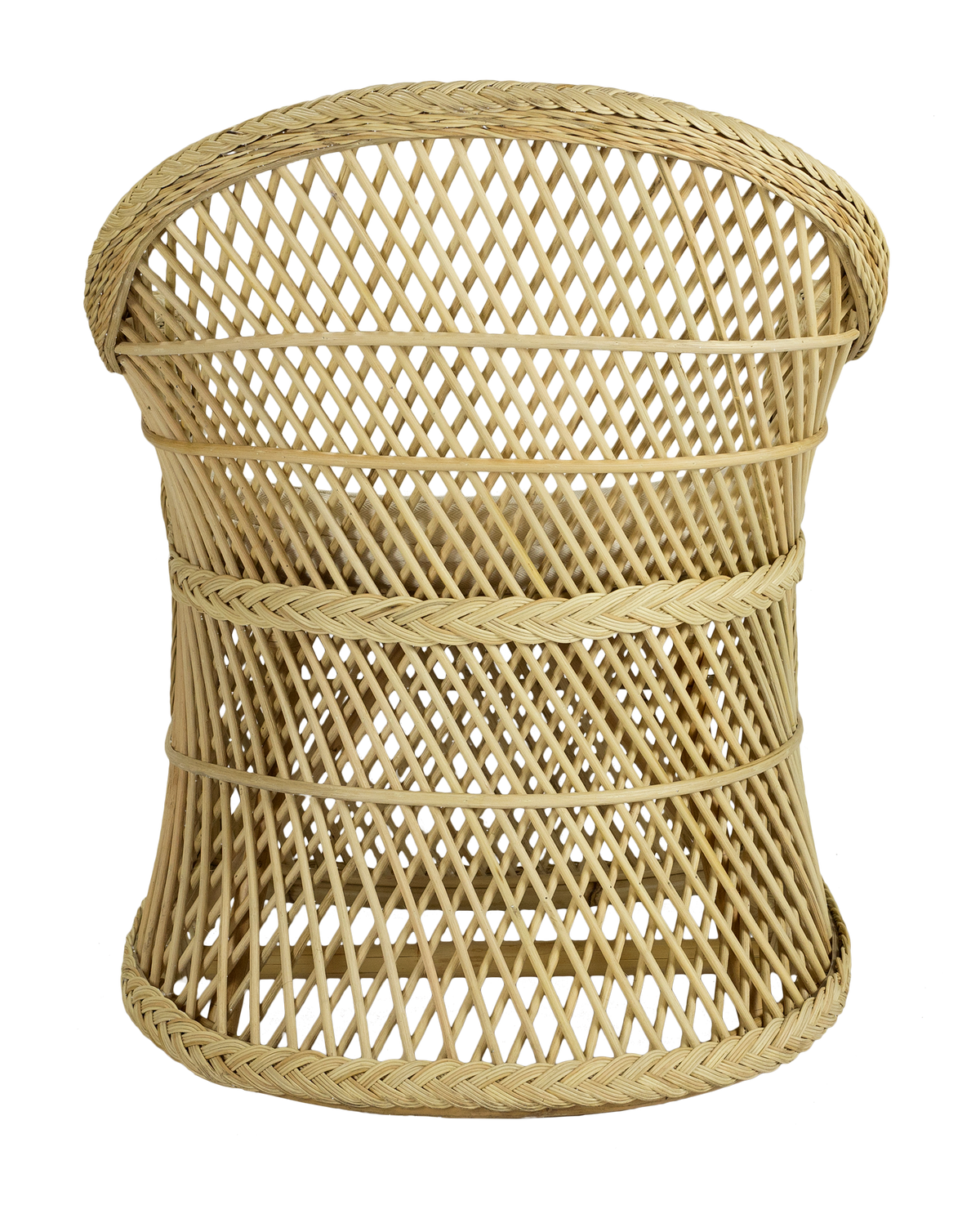 Sillón de rattan natural trenzado Guido