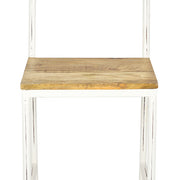 Silla vintage acero y madera Seina
